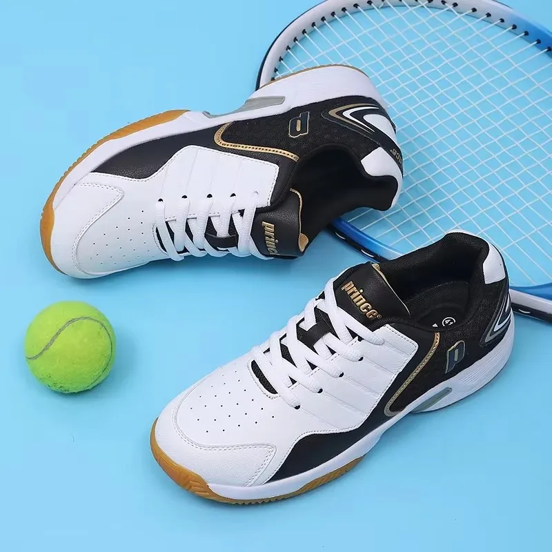 Badminton Field - Profesjonalne skórzane buty do badmintona dla